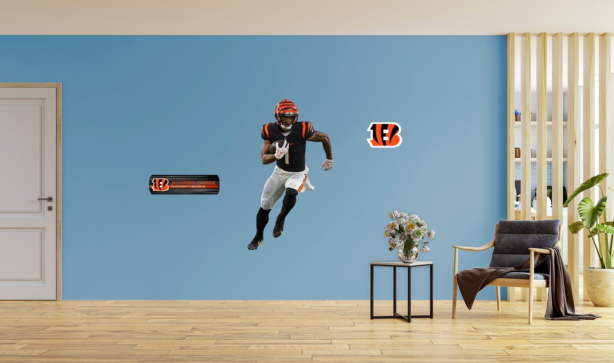 Ja'Marr Chase - RealBig Collection - Official NFL - Cincinnati Bengals - Reusable Vinyl Wall Decals #1