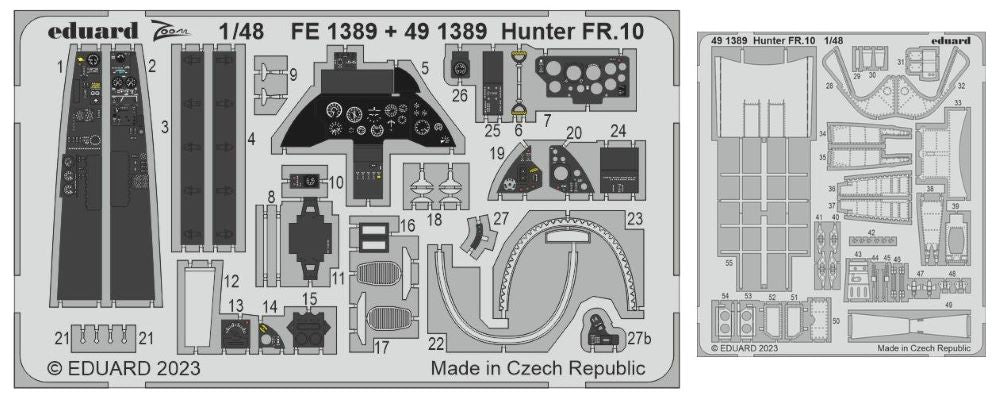 Eduard 491389 1/48 Aircraft- Hunter FR10 for ARX (Painted)