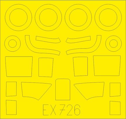 Eduard EX726 1/48 Mask Aircraft- Beaufighter Mk IF for RVL