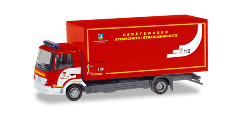 Herpa 94580 1/87 Scale Respiratory Protection - Mercedes Atego Box Van Emergency