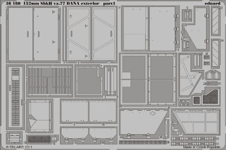 Eduard 36180 1/35 Armor- 152mm ShkH vz 77 Dana Exterior for HBO