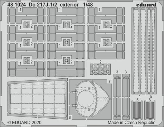 Eduard 481024 1/48 Aircraft- Do217J1/2 Exterior for ICM