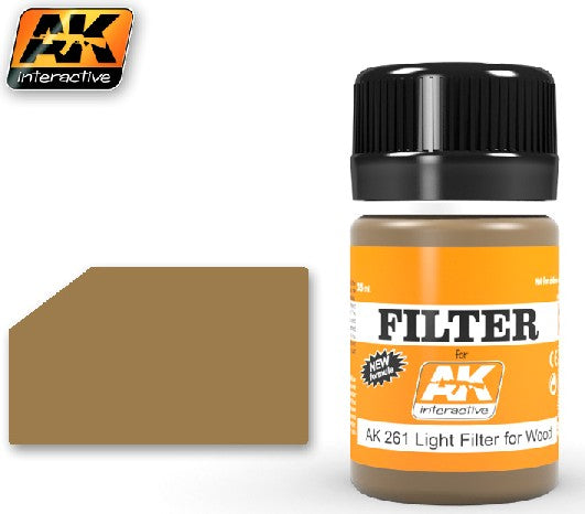 AK Interactive 261 Light Filter for Wood Enamel Paint 35ml Bottle