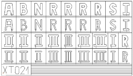 Eduard XT21 1/35 Express Mask- German Letters Small (D)