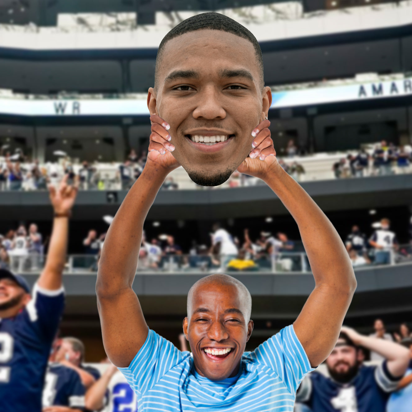 Amon-Ra St. Brown - Big Head - Official NFLPA - Detroit Lions - Foam Core Cutout