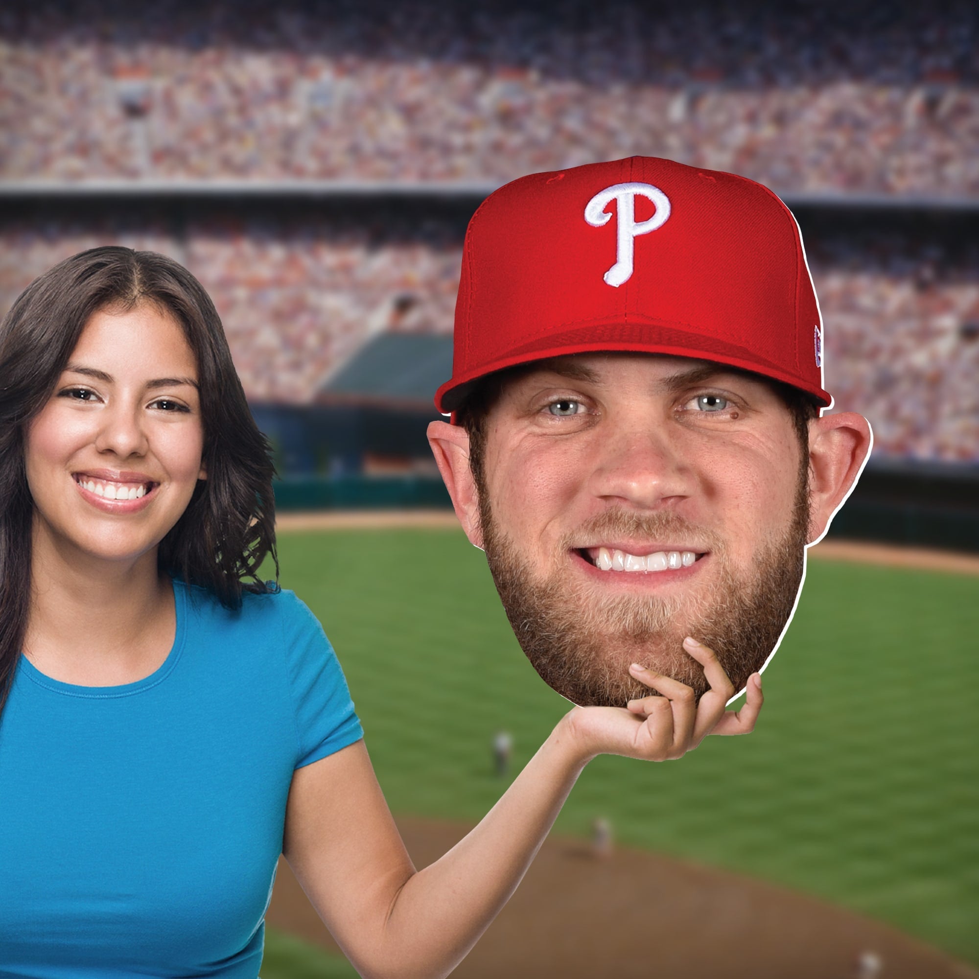 Bryce Harper - Big Head - Official MLB - Philadelphia Phillies - Foam Core Cutout