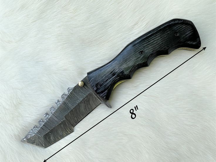 Tactical Urban Guardian Folding Pocket Knife – 8" Handmade Damascus Steel Blade, Pakka Wood Handle