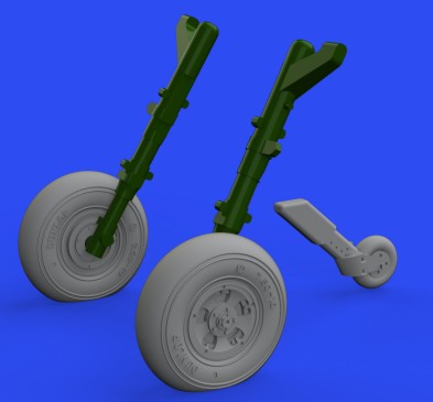 Eduard 672249 1/72 Aircraft- Spitfire Mk Vc Wheels for ARX (Mask & Resin)