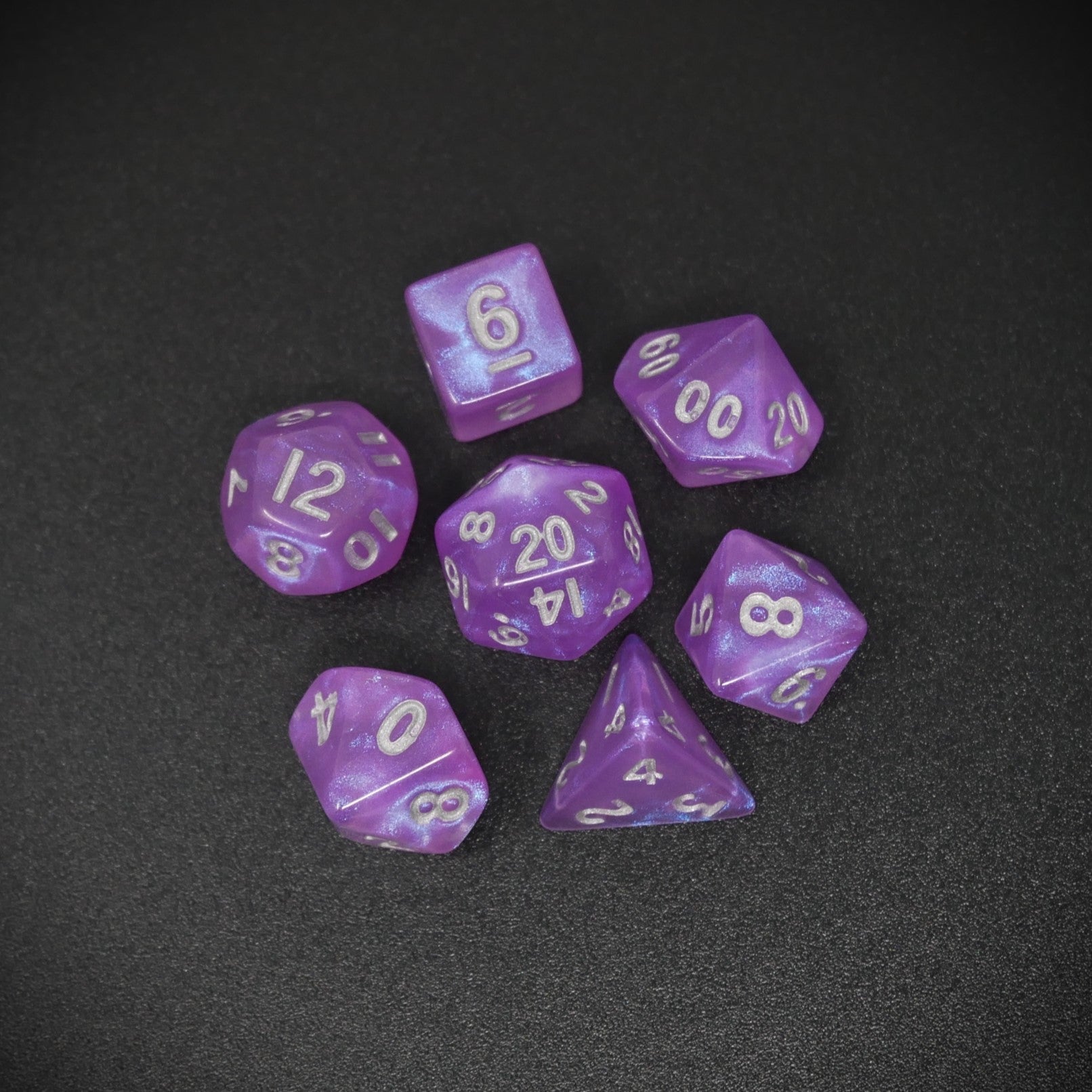 Fairy Spirit - 7 Piece DnD Dice Set | Mini Acrylic RPG Gaming Dice