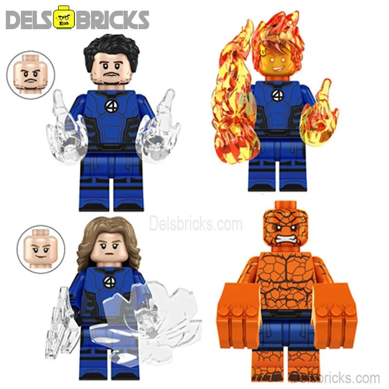 Fantastic Four First Steps Set of 4 Lego Minifigures Custom Toys 4
