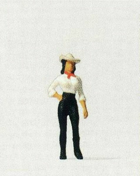 Preiser 29064 HO Scale Individual Figures - Pedestrian Mandy - Standing Cowgirl