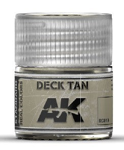 AK Interactive RC19 Real Colors: Deck Tan Acrylic Lacquer Paint 10ml Bottle
