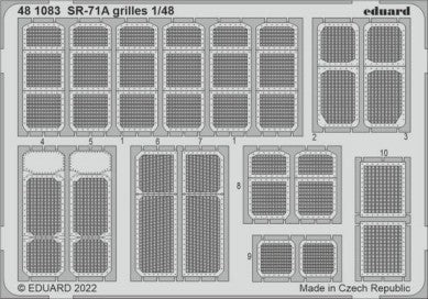 Eduard 481083 1/48 Aircraft- SR71A Grills for RVL