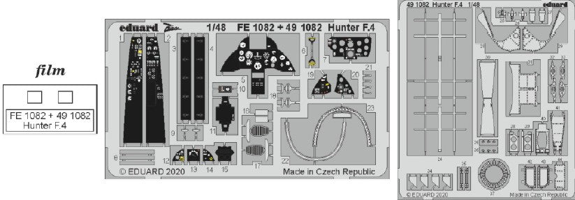 Eduard 491082 1/48 Aircraft- Hunter F4 for ARX (Painted)(D)
