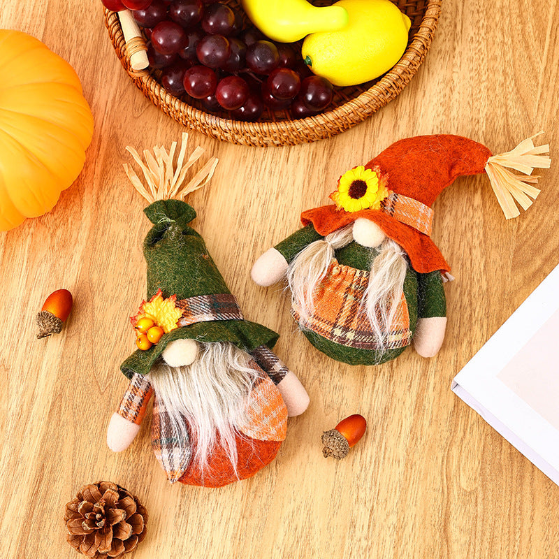 Thanksgiving Gnome Doll – Small Harvest Festival Decoration