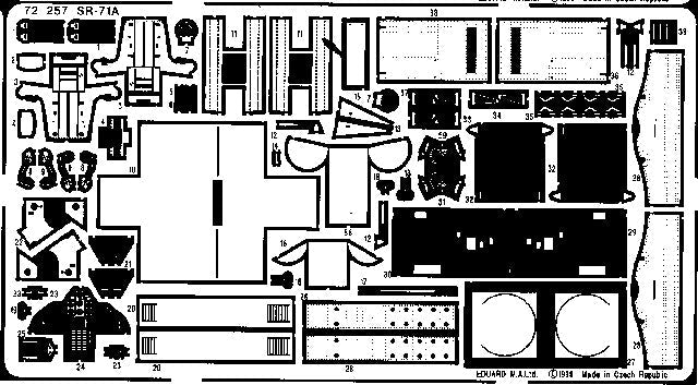Eduard 72257 1/72 Aircraft- SR71A for ACY