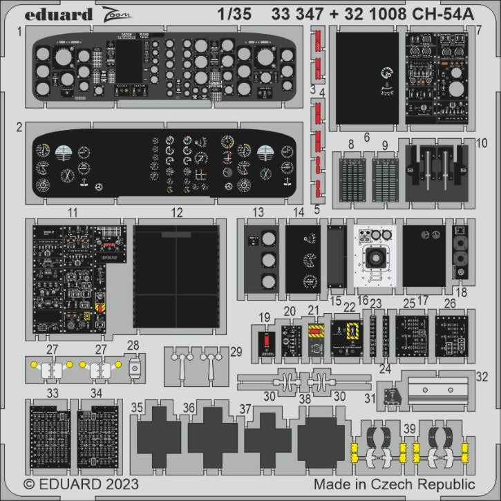 Eduard 33347 1/35 Aircraft- CH54A for ICM (Painted)