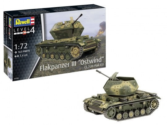 Revell 3286 1/35 3.7cm Flak 43 Flakpanzer III Ostwind German Tank