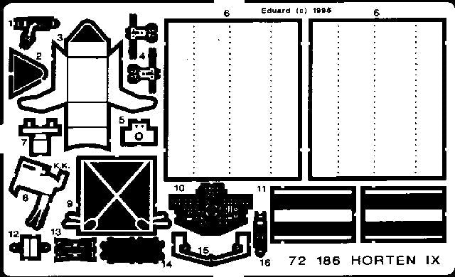 Eduard 72186 1/72 Aircraft- Horten IX/GO 229 for RVL