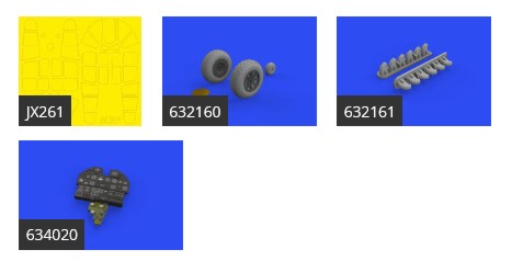 Eduard 634022 1/32 Aircraft- P40E LooKplus for TSM (Mask, Photo-Etch & Resin)