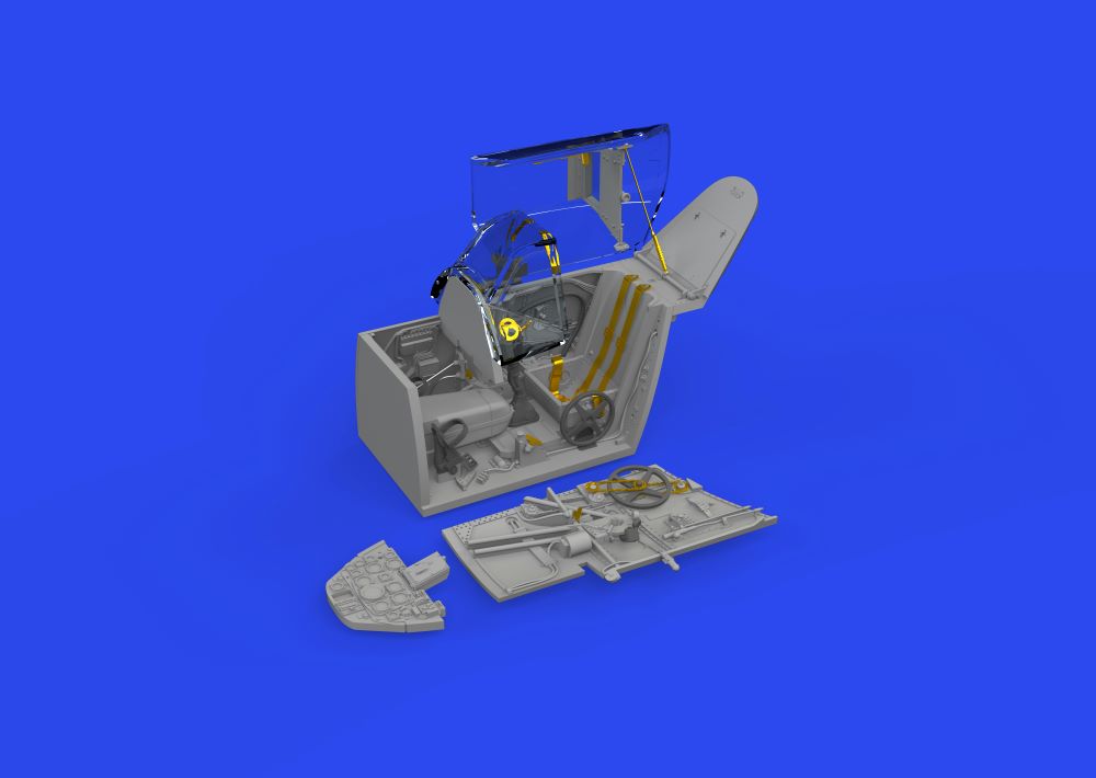 Eduard 648904 1/48 Aircraft- Bf109K4 Cockpit for EDU (Photo-Etch & Resin)