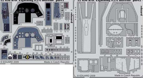 Eduard 32656 1/32 Aircraft- BAC Lightning F2A Interior for TSM (Painted Self Adh
