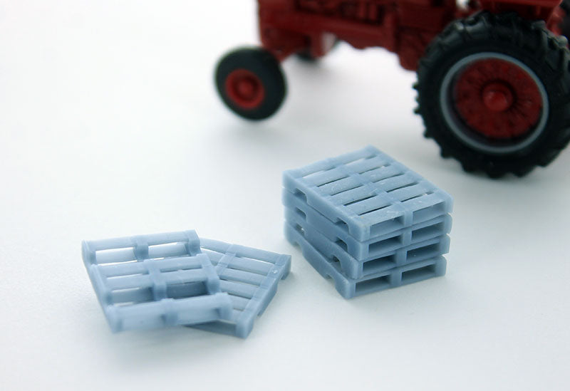 3D To Scale 64-242-GY 1/64 Scale Freight Pallets - Grey 6 Pack