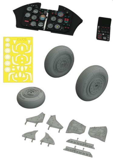 Eduard 644074 1/48 Aircraft- MiG19S LooKplus for EDU & TSM (Mask, Photo-Etch & R