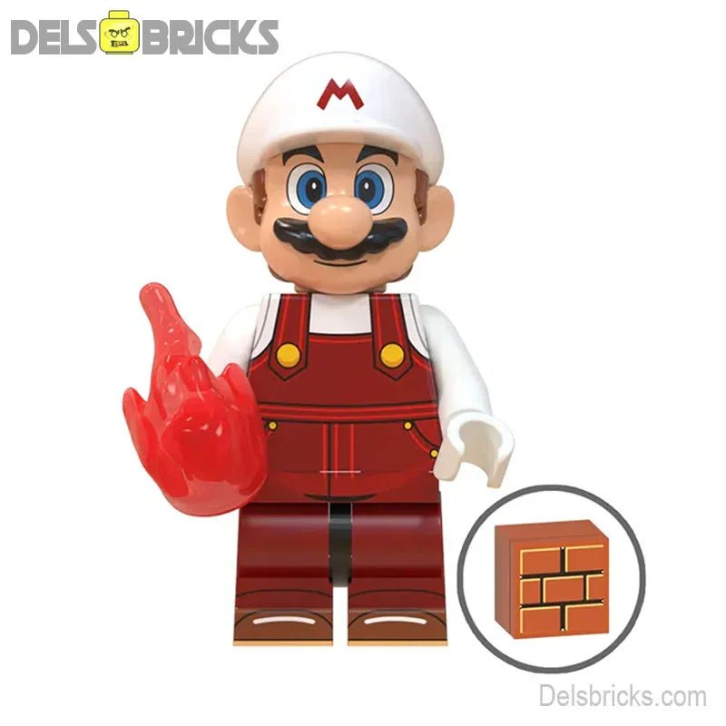 Fire Mario Brothers from Super Mario Lego Minifigures