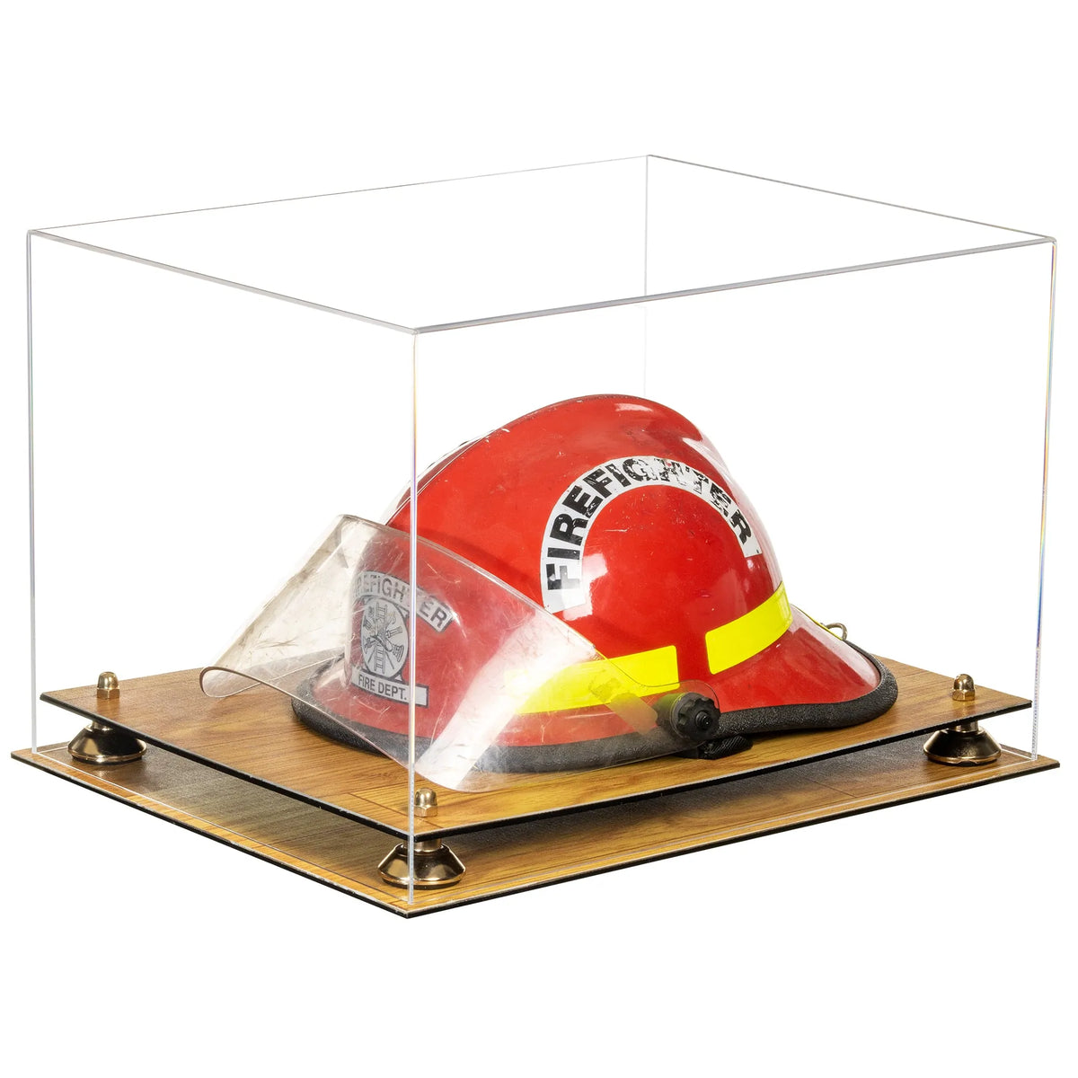 Acrylic Fireman's Helmet Display Case – Clear (A014/V60)