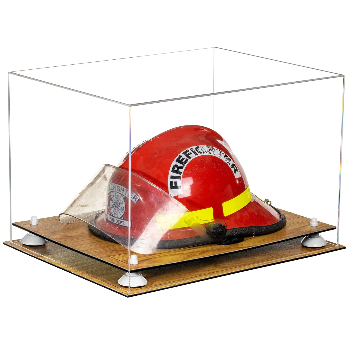Acrylic Fireman's Helmet Display Case – Clear (A014/V60)