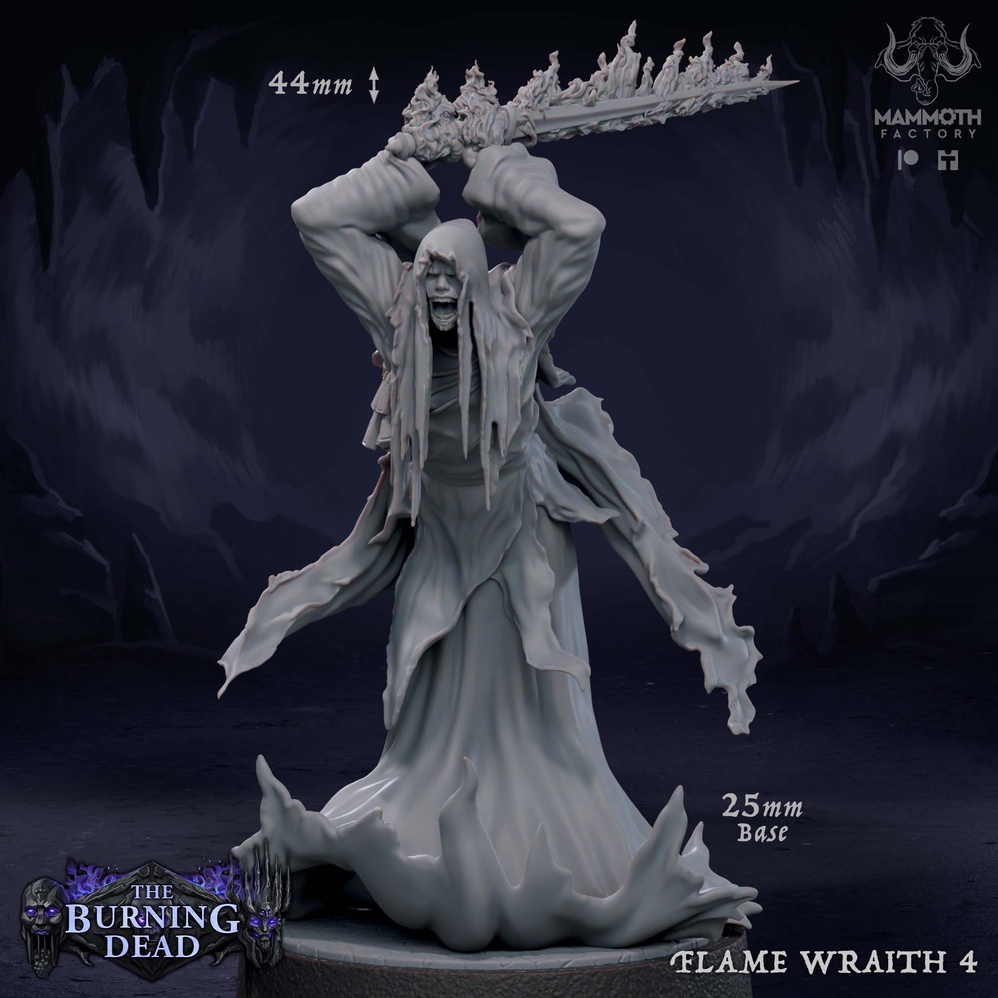 Flame Wraith: Sculpt 4