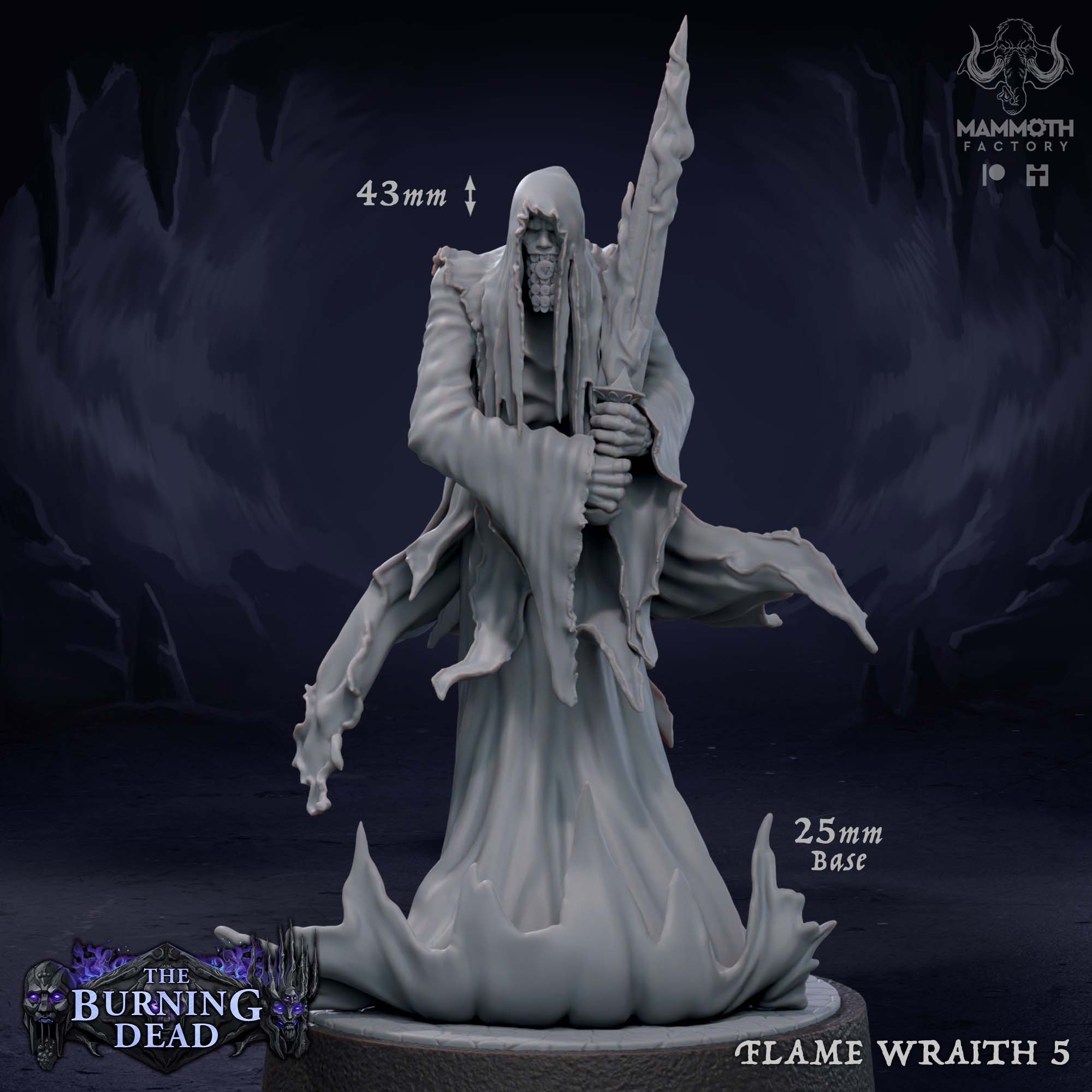 Flame Wraith: Sculpt 5