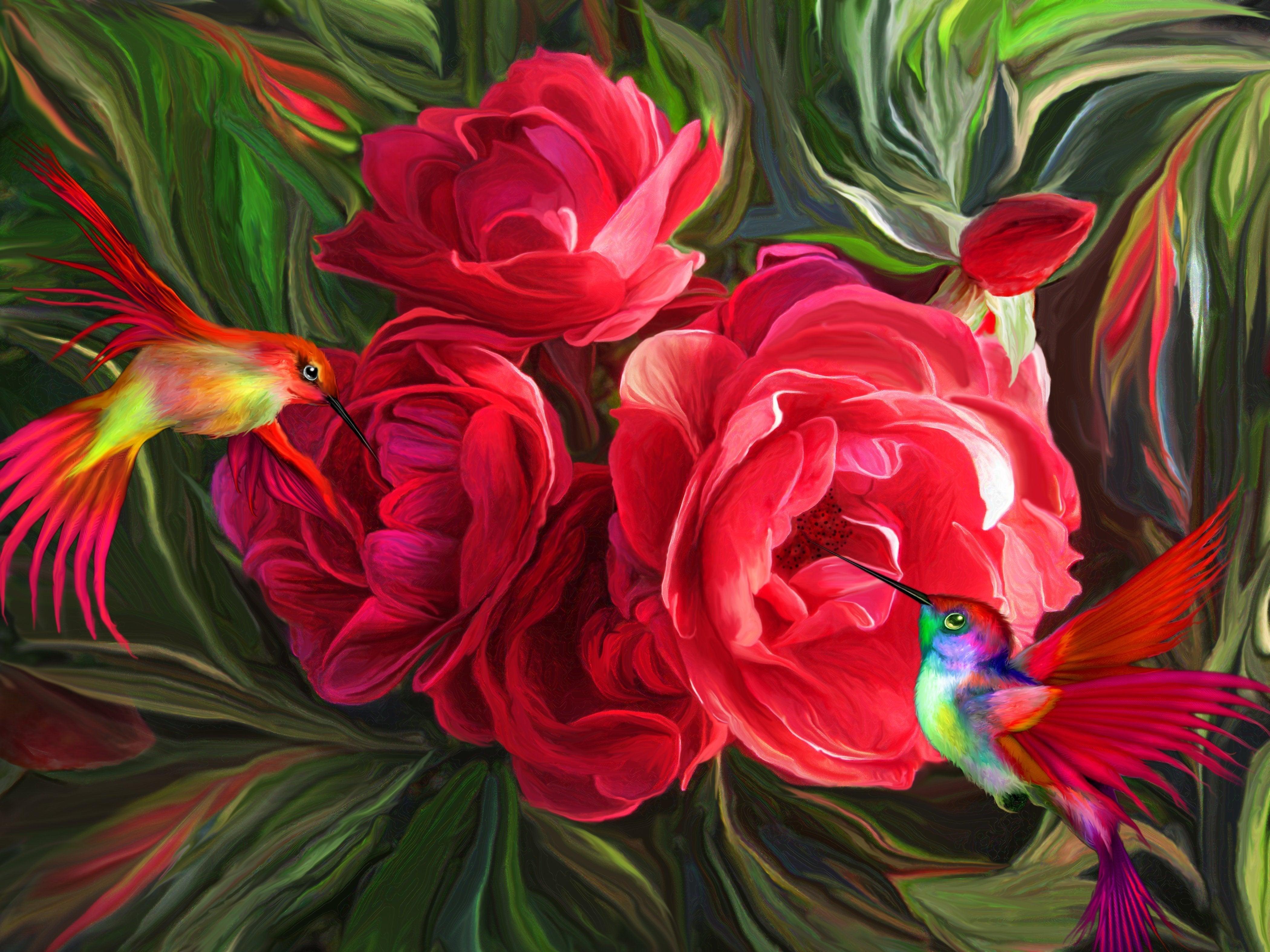 Flower Hummingbirds