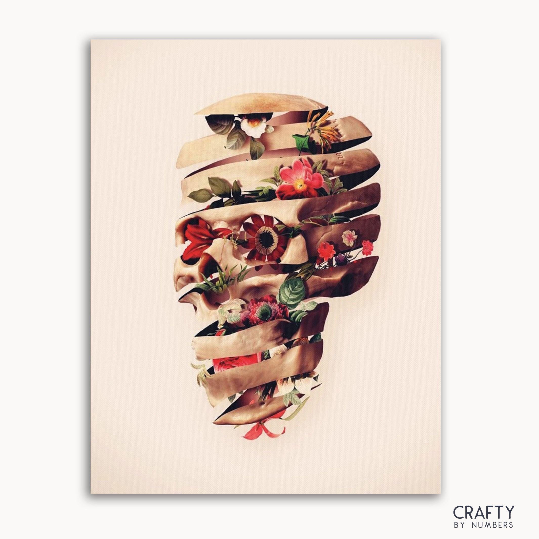 Flowers Skull Art