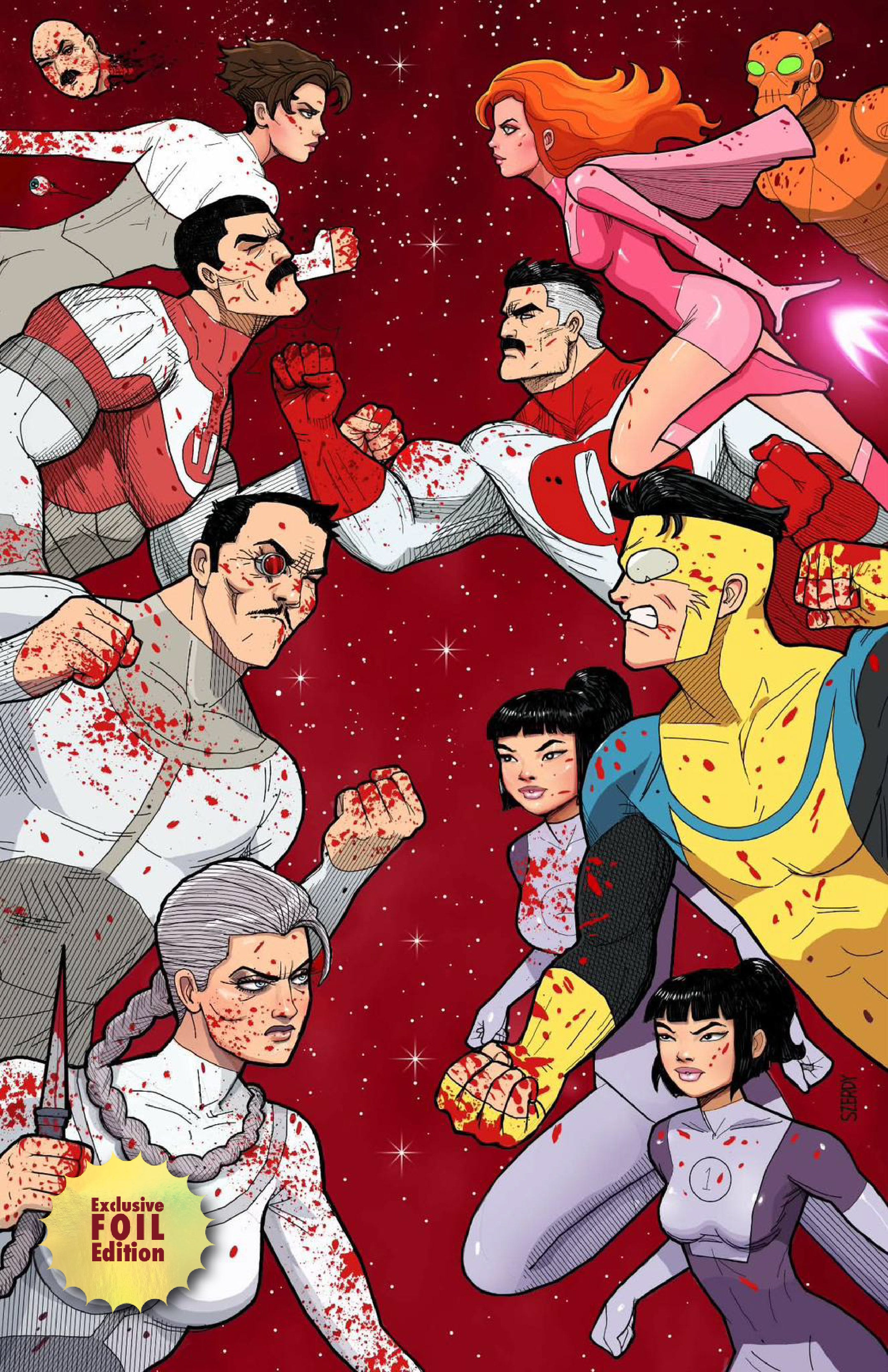 [FOIL] INVINCIBLE RETURNS #1 NATHAN SZERDY EXCLUSIVE VIRGIN VAR (03/25/2026)