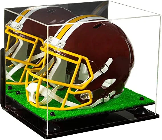 Acrylic Full Size Football Helmet Display Case - Mirror Wall Mounts (A002/V44)