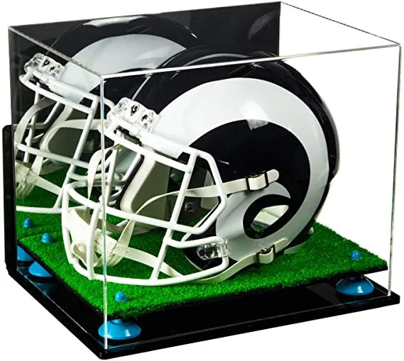 Acrylic Full Size Football Helmet Display Case - Mirror Wall Mounts (A002/V44)