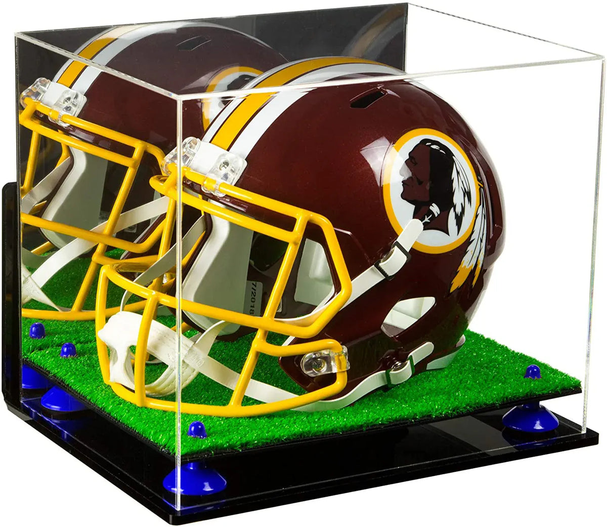 Acrylic Full Size Football Helmet Display Case - Mirror Wall Mounts (A002/V44)