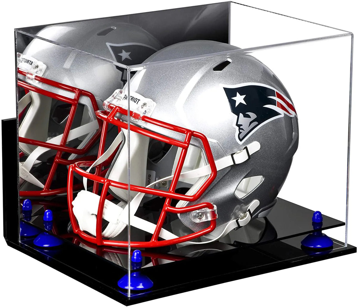 Acrylic Full Size Football Helmet Display Case - Mirror Wall Mounts (A002/V44)