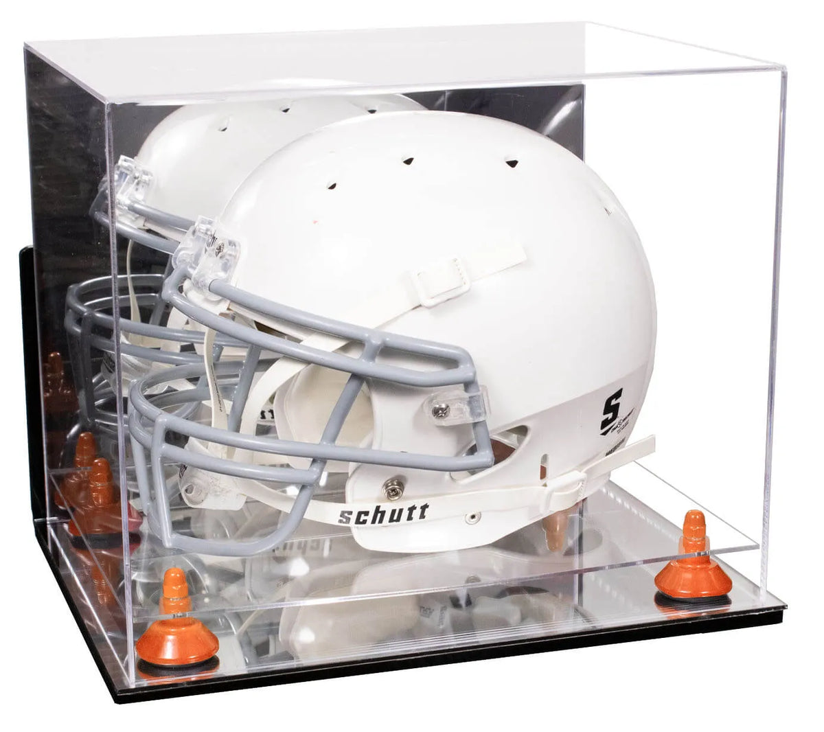 Acrylic Full Size Football Helmet Display Case - Mirror Wall Mounts (A002/V44)