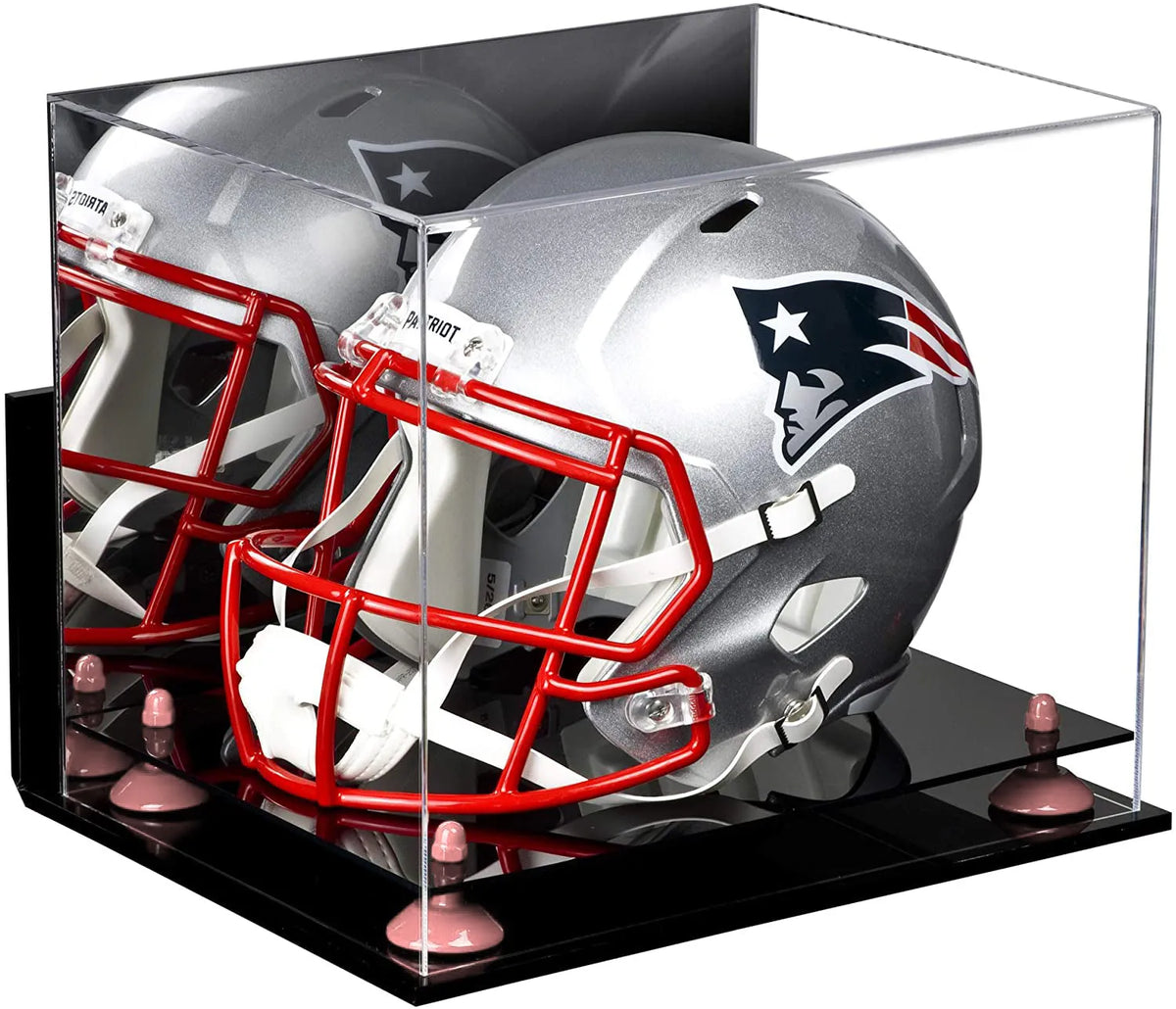 Acrylic Full Size Football Helmet Display Case - Mirror Wall Mounts (A002/V44)