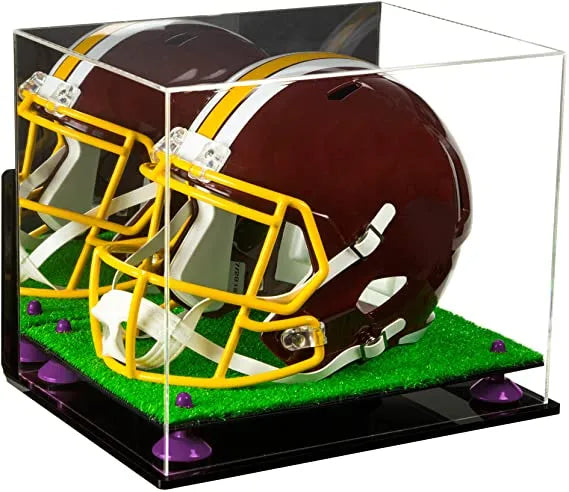 Acrylic Full Size Football Helmet Display Case - Mirror Wall Mounts (A002/V44)