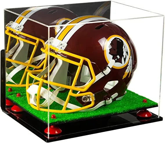 Acrylic Full Size Football Helmet Display Case - Mirror Wall Mounts (A002/V44)