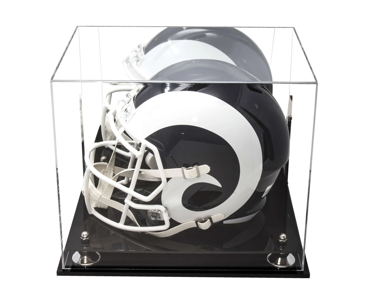 Acrylic Full Size Football Helmet Display Case - Mirror Wall Mounts (A002/V44)