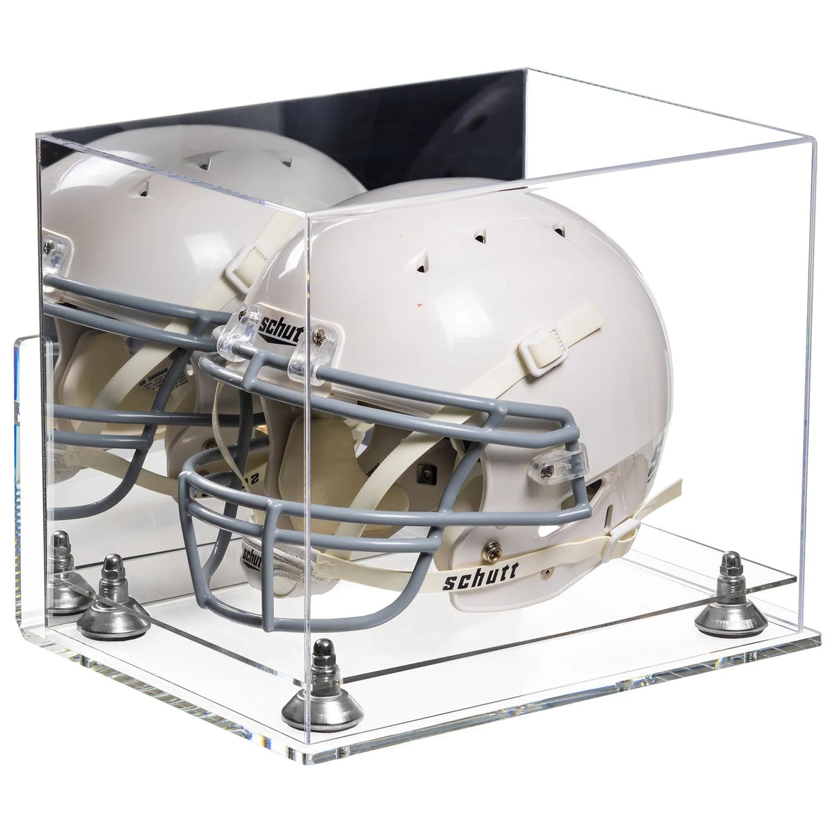 Acrylic Full Size Football Helmet Display Case - Mirror Wall Mounts (A002/V44)
