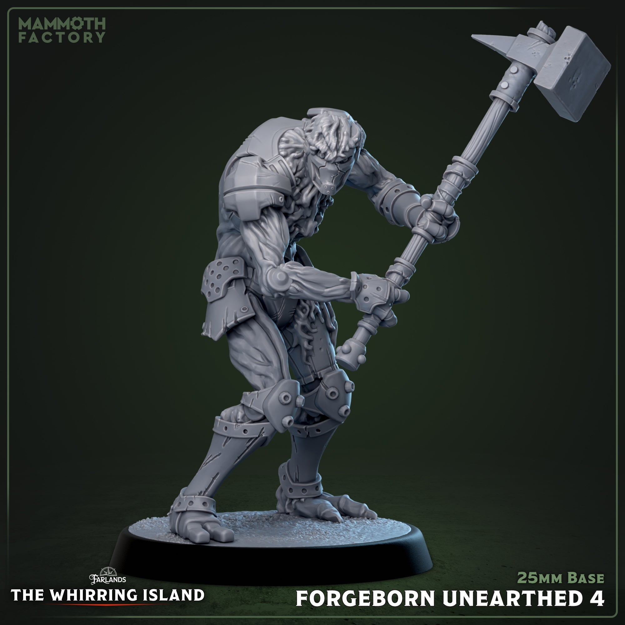 Forgeborn Unearthed: Sculpt 4 (Mycelial Warforged Soldier)