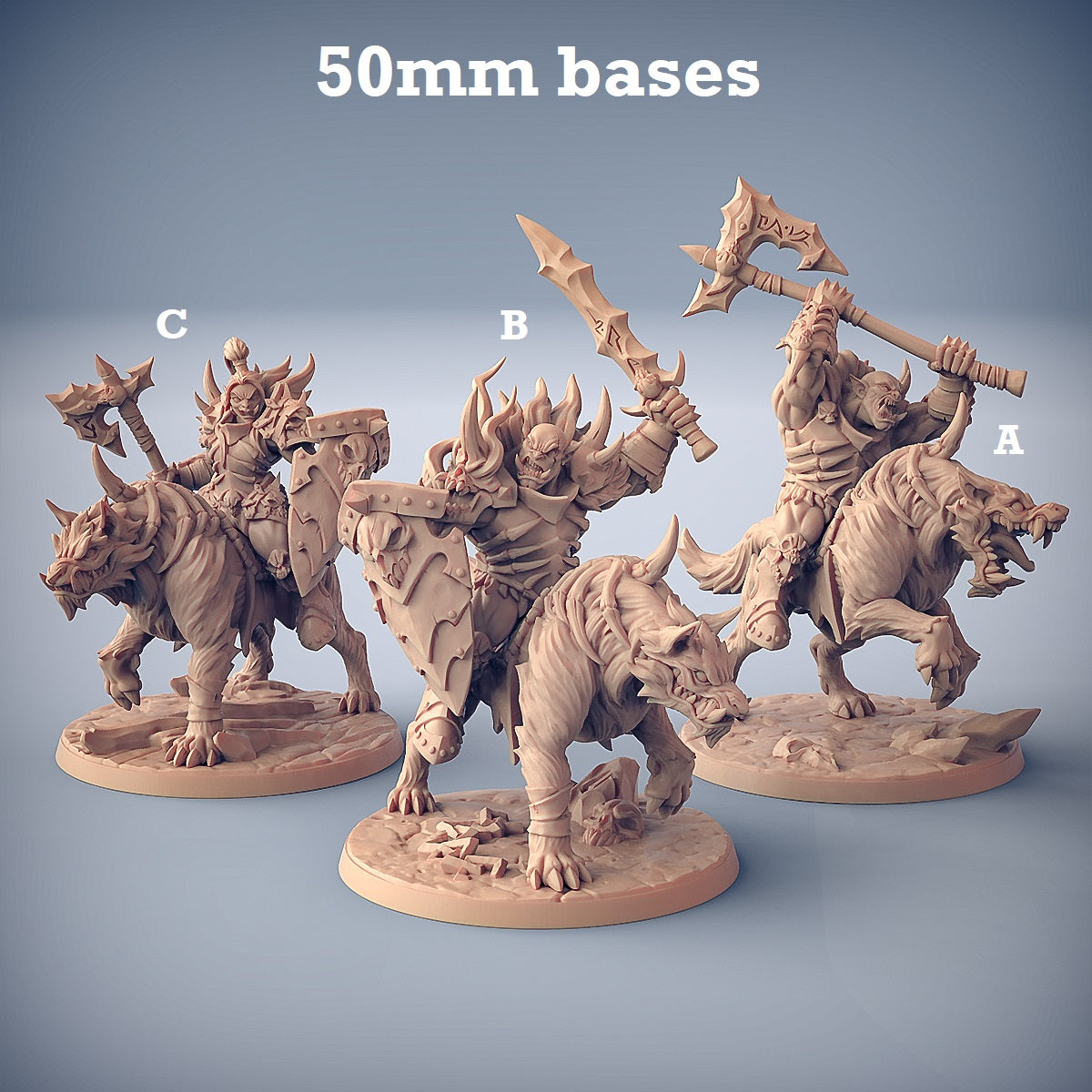 Frostmetal Worg Riders (Mounted Orc Calvary Unit)