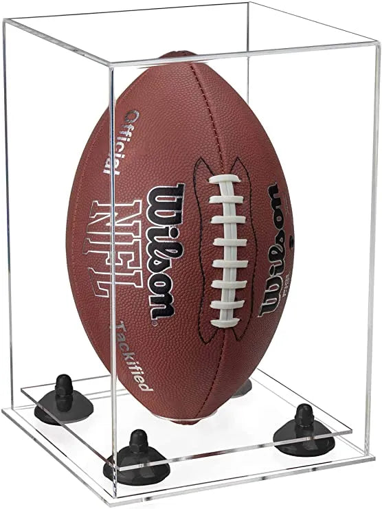 Full Size Football Display Case Vertical - Clear (A060/B42)
