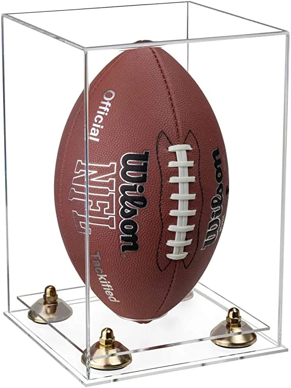 Full Size Football Display Case Vertical - Clear (A060/B42)